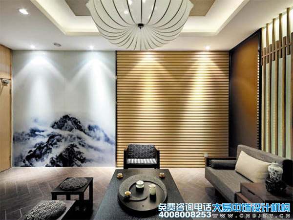 上?，F代新中式會(huì )所裝修效果圖